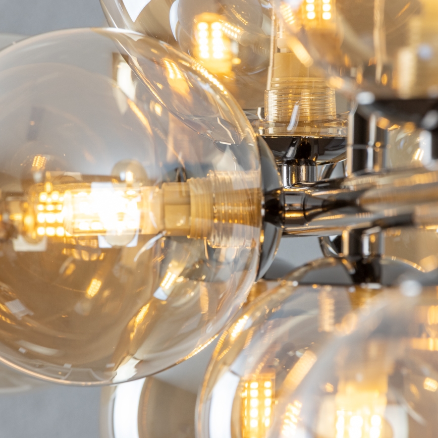 Brilagi - Світлодіодна підвісна люстра MILLA 10xG9/3W/230V глянцевий хром/золотий