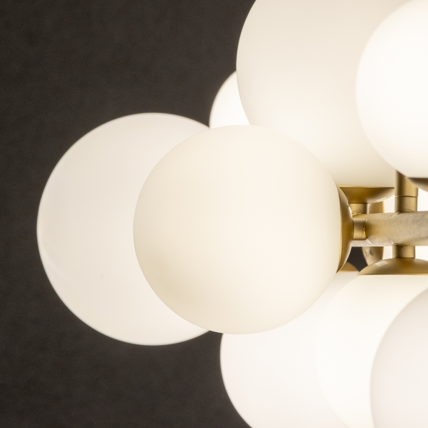 Brilagi - Світлодіодна підвісна люстра MILLA 10xG9/3W/230V золотий/білий