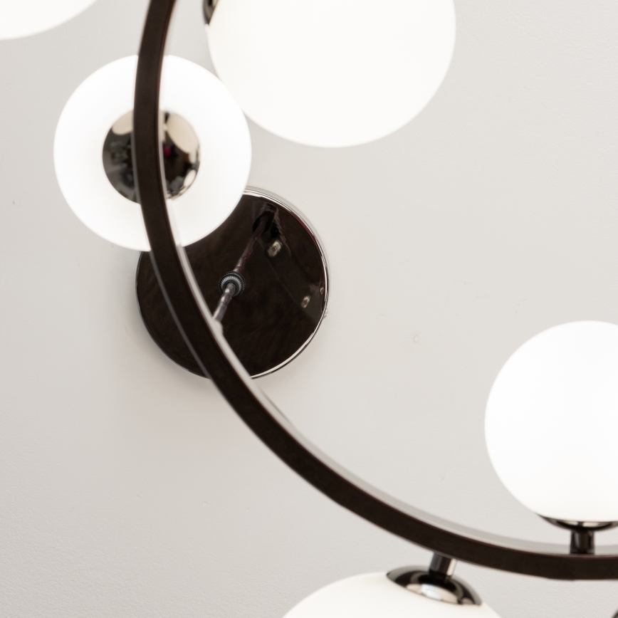 Brilagi - Світлодіодна підвісна люстра MILLA 15xG9/3W/230V глянцевий хром/білий