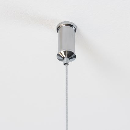 Brilagi - Світлодіодна підвісна люстра MILLA 15xG9/3W/230V глянцевий хром/білий