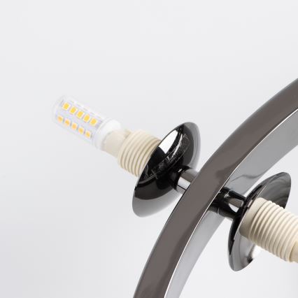 Brilagi - Світлодіодна підвісна люстра MILLA 15xG9/3W/230V глянцевий хром/білий