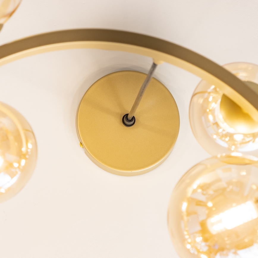 Brilagi - Світлодіодна підвісна люстра MILLA 15xG9/3W/230V золотий