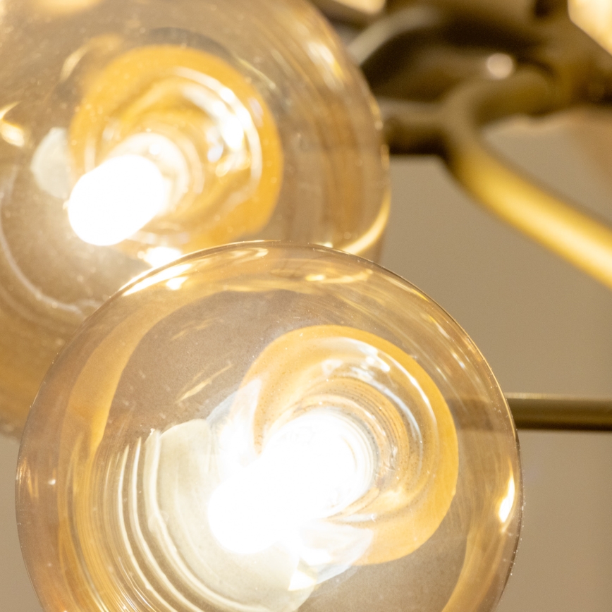 Brilagi - Світлодіодна підвісна люстра MISTEL 6xG9/3W/230V золотий