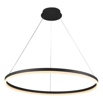 Brilagi - Світлодіодна підвісна люстра з регулюванням яскравості CIRCLE LED/55W/230V 3000-6500K чорний + пульт дистанційного керування
