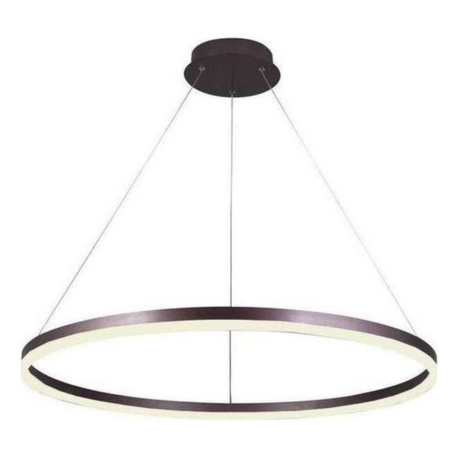 Brilagi - Світлодіодна підвісна люстра з регулюванням яскравості CIRCLE LED/55W/230V 3000-6500K коричневий + пульт дистанційного керування