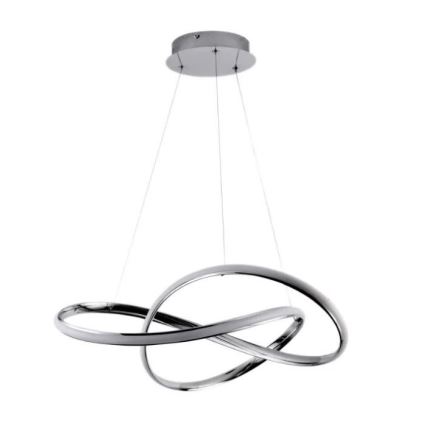 Brilagi - Світлодіодна підвісна люстра з регулюванням яскравості COSMOWAVE LED/70W/230V хром + пульт дистанційного керування
