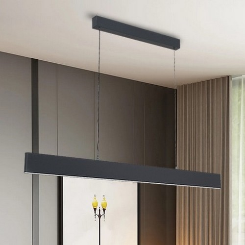 Brilagi - Світлодіодна підвісна люстра з регулюванням яскравості SLIMLINE LED/40W/230V 3000-6000K антрацит + пульт дистанційного керування