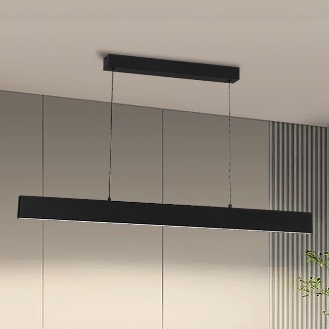 Brilagi - Світлодіодна підвісна люстра з регулюванням яскравості SLIMLINE LED/40W/230V 3000-6000K чорний + пульт дистанційного керування