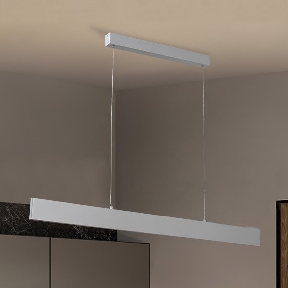 Brilagi - Світлодіодна підвісна люстра з регулюванням яскравості SLIMLINE LED/40W/230V 3000-6000K срібний + пульт дистанційного керування