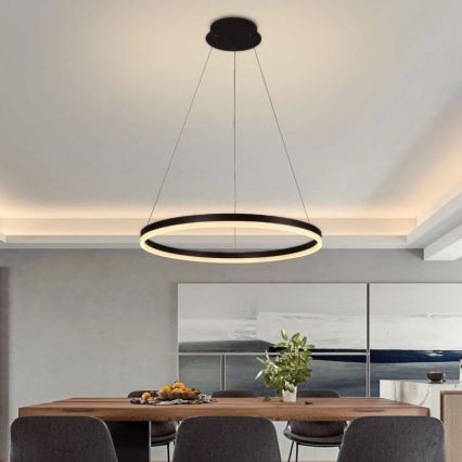 BRILAGI - підвісна світлодіодна люстра з регульованою яскравістю на тросі CIRCLE LED/42W/230V 3000-6500K діаметр 60 см + пульт дистанційного керування