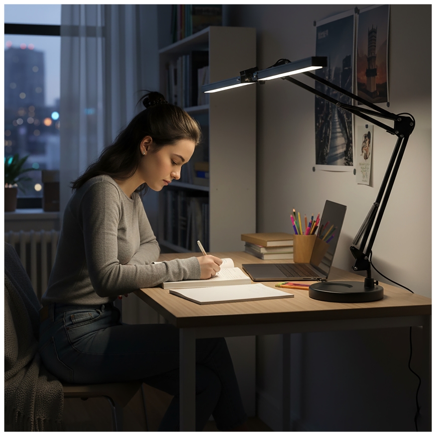 Brilagi - Світлодіодна регульована настільна лампа VARIO LED/15W/230V 3000-6000K чорна
