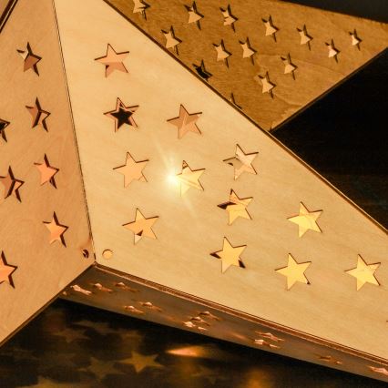 Brilagi - світлодіодна різдвяна прикраса LED/2xAA 59x55 см зірка