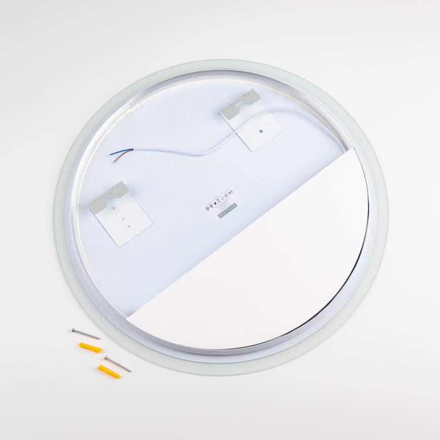 Brilagi - LED-дзеркало для ванної кімнати BERNATE LED/19W/230V діаметр 60 см, сріблясте, IP44, CRI 90, з регульованою яскравістю + CCT
