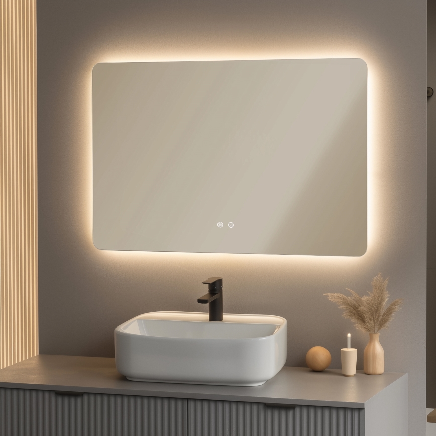 Brilagi - LED дзеркало для ванної з підігрівом DIANA LED/20W/230V 60x90 cm IP44 CRI 90, з регульованою яскравістю + CCT