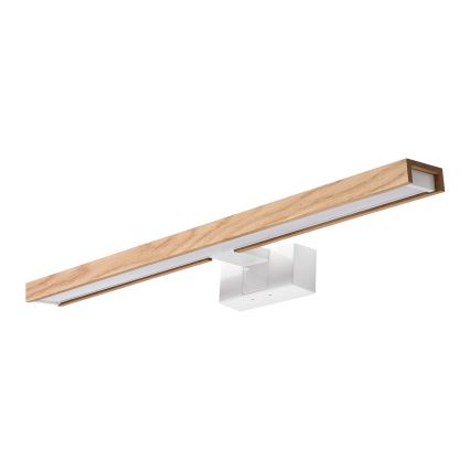 Brilagi - LED-освітлення дзеркала для ванної кімнати 3-в-1 WOODY MIRROR LED/12W/230V 60 cm IP44 білий/дуб