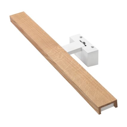 Brilagi - LED-освітлення дзеркала для ванної кімнати 3-в-1 WOODY MIRROR LED/12W/230V 60 cm IP44 білий/дуб
