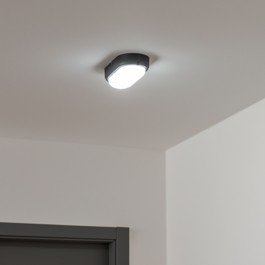 Brilagi - Світлодіодне стельове промислове освітлення SIMA LED/12W/230V IP65 чорна