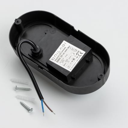 Brilagi - Світлодіодне стельове промислове освітлення SIMA LED/12W/230V IP65 чорна