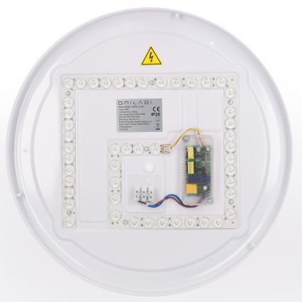 BRILAGI - LED стельний світильник WALDO з регулюванням яскравості LED/48W/230V 3000-6500K діам. 40 cm бежевий/золотий + пульт дистанційного керування