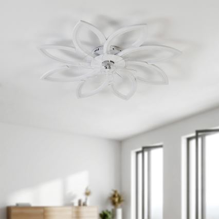 Brilagi - світлодіодний стельовий вентилятор з регульованою яскравістю LED/43W/230V 3000-6500K, діаметр 90 см, білий + пульт дистанційного керування