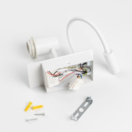Brilagi - гнучка настінна LED-лампа NUBILA 1xE27/25W/230V + LED/3W біла/помаранчева