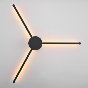 Brilagi - Світлодіодний настінний світильник LUGO TRE LED/14W/230V чорний