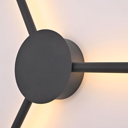 Brilagi - Світлодіодний настінний світильник LUGO TRE LED/14W/230V чорний