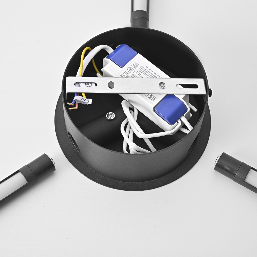 Brilagi - Світлодіодний настінний світильник LUGO TRE LED/14W/230V чорний