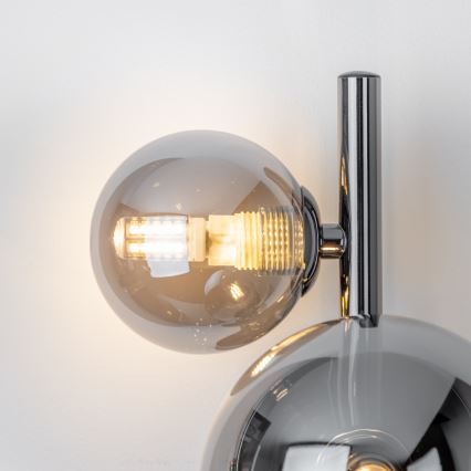 Brilagi - Світлодіодний настінний світильник MILLA 3xG9/3W/230V глянцевий хром/димчастий