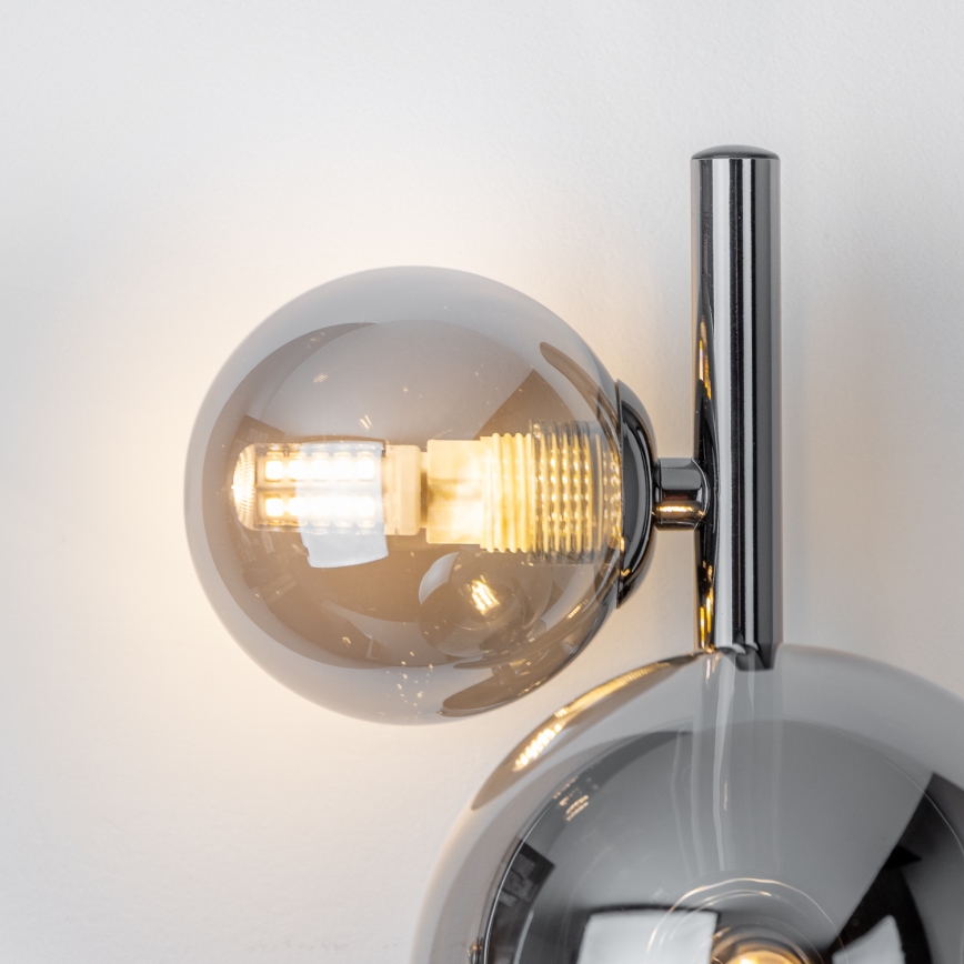 Brilagi - Світлодіодний настінний світильник MILLA 3xG9/3W/230V глянцевий хром/димчастий