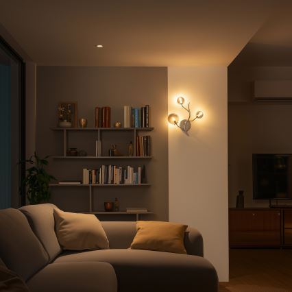 Brilagi - Світлодіодний настінний світильник MISTEL 3xG9/3W/230V глянцевий хром/димчастий