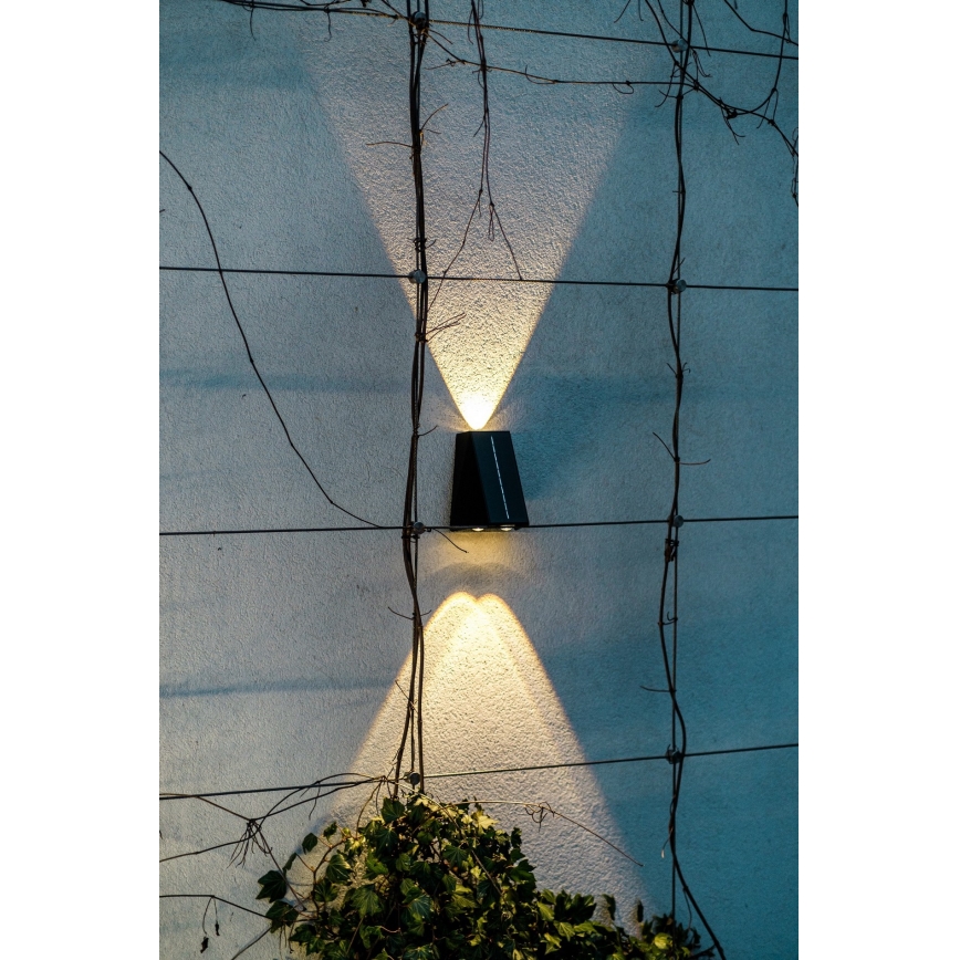 Brilagi - Світлодіодний настінний світильник на сонячній батареї PYRAMID LED/2W/3,2V 1300 mAh IP54