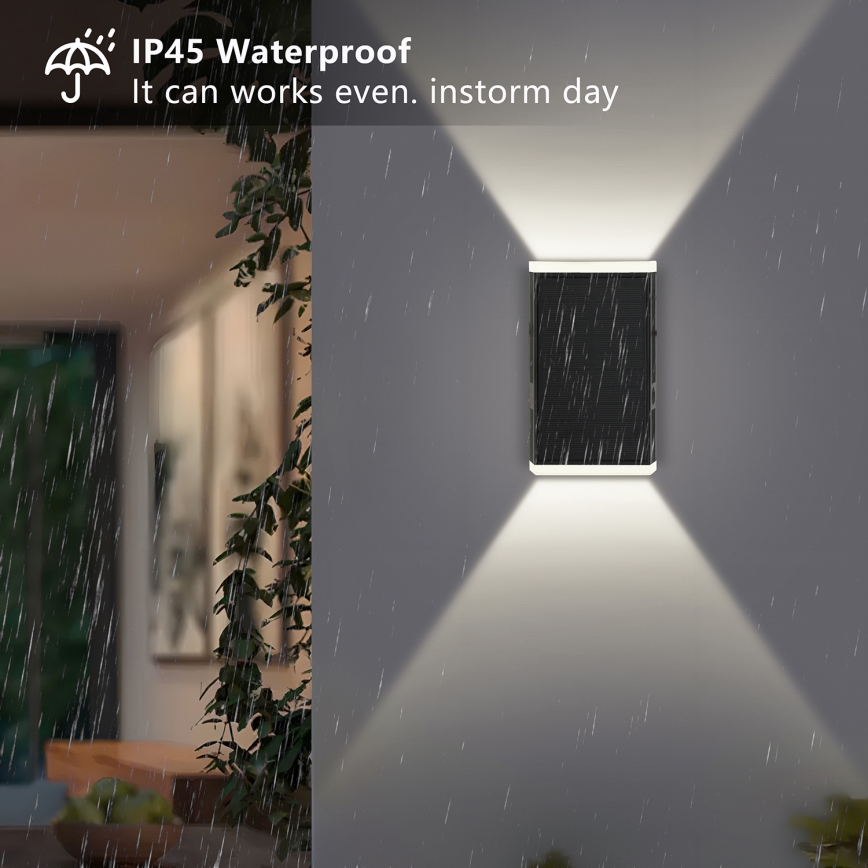 Brilagi - Світлодіодний настінний світильник на сонячній батареї SUN GUARD LED/2W/3,7V 2000 mAh IP45