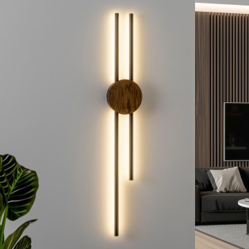 Brilagi - Світлодіодний настінний світильник WOODY COLLINE LED/15W/230V 80 см дуб