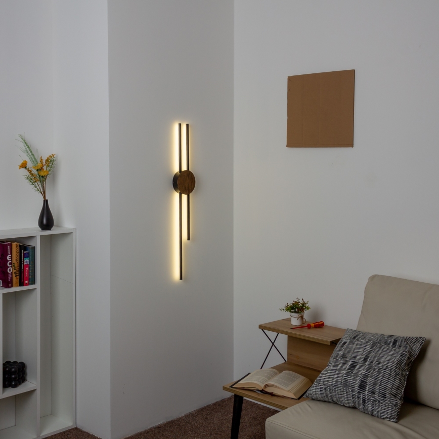 Brilagi - Світлодіодний настінний світильник WOODY COLLINE LED/15W/230V 80 см дуб