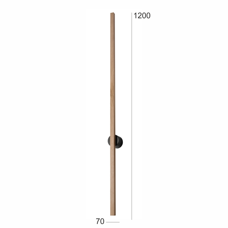 Brilagi - Світлодіодний настінний світильник WOODY LINE LED/12W/230V 120 см дуб