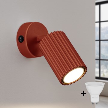 Brilagi - світлодіодний настінний точковий світильник CRESTO 1xGU10/10W/230V червоний