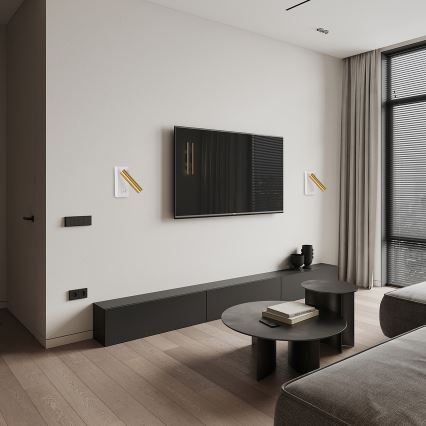 Brilagi - Світлодіодний настінний точковий світильник MAYA LED/3W/230V 4000K білий/золотий