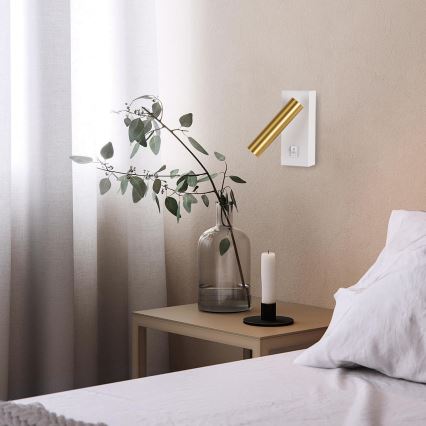 Brilagi - Світлодіодний настінний точковий світильник MAYA LED/3W/230V 4000K білий/золотий