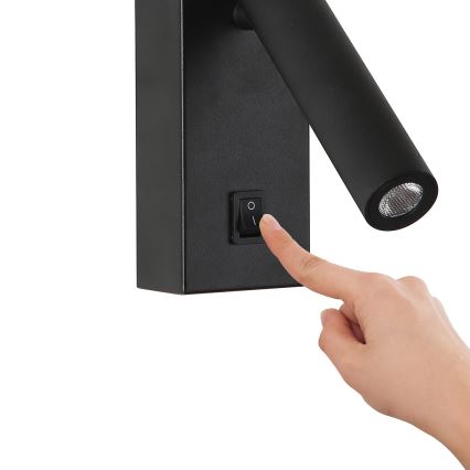 Brilagi - Світлодіодний настінний точковий світильник MAYA LED/3W/230V 4000K чорний