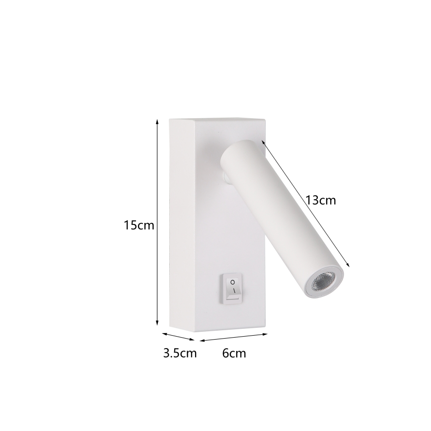 Brilagi - Світлодіодний настінний точковий світильник MAYA LED/3W/230V 4000K білий