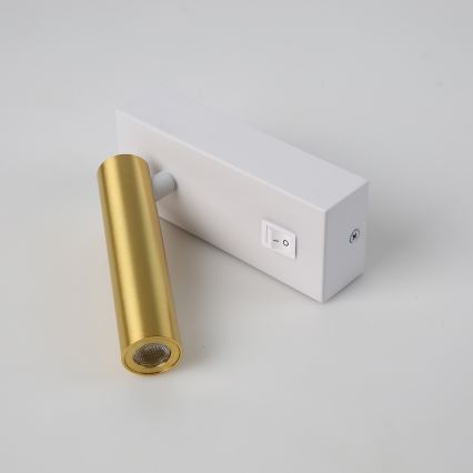 Brilagi - Світлодіодний настінний точковий світильник MAYA LED/3W/230V 4000K білий/золотий