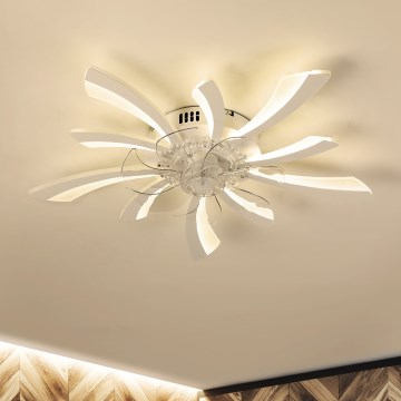 Brilagi - Світлодіодний регульований стельовий світильник з вентилятором LED/50W/230V 3000-6500K білий + дистанційне керування