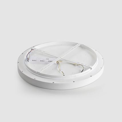 Brilagi - LED стельовий світильник з регулюванням яскравості GLASS POOL DOUBLE LED/80 Вт/230 В 3000–6000 К 60 см білий + пульт дистанційного керування