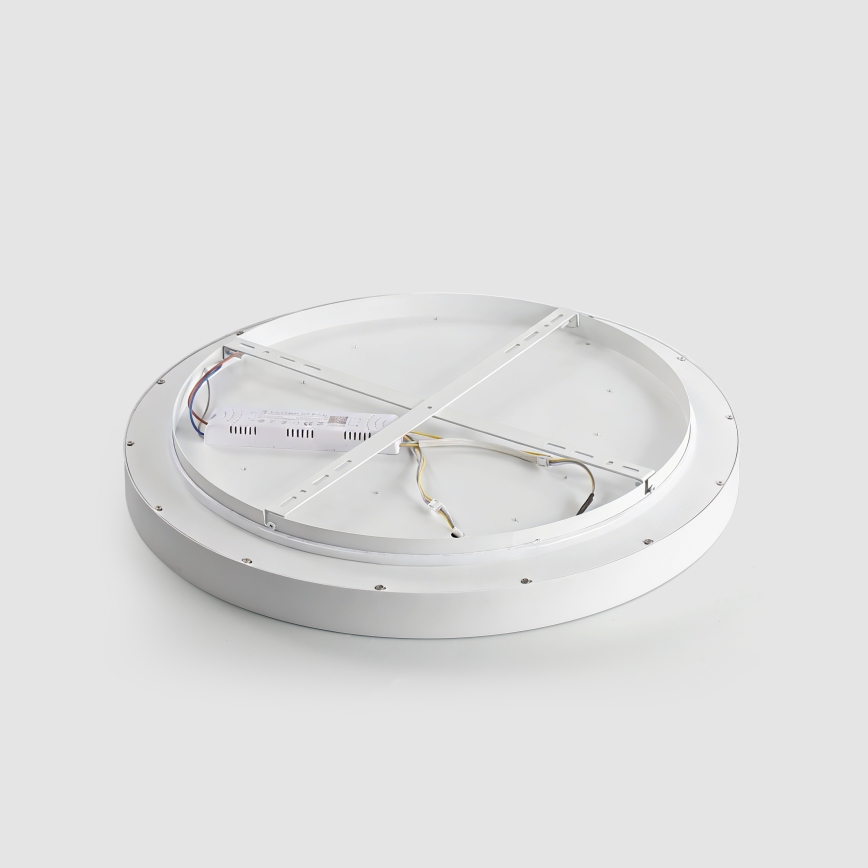 Brilagi - LED стельовий світильник з регулюванням яскравості GLASS POOL DOUBLE LED/80 Вт/230 В 3000–6000 К 60 см білий + пульт дистанційного керування