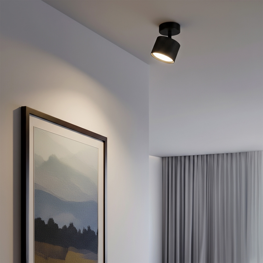 BRILAGI - LED RGB+CCT димований точковий світильник STRIPY 1xGX53/14W/230V pr. 82 mm 2700-6500K Wi-Fi Tuya чорний