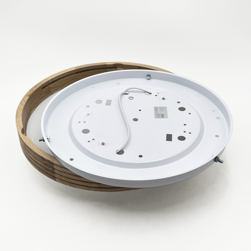 Brilagi - LED-стельовий світильник CARVALHO MODERN SLIM 2xE27/60W/230V діам. 37,5 см дуб