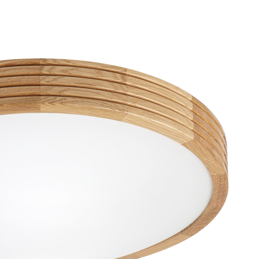 Brilagi - LED-стельовий світильник CARVALHO MODERN SLIM 2xE27/60W/230V діам. 37,5 см дуб