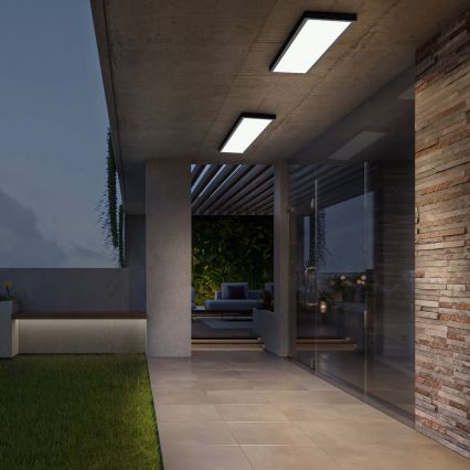 Brilagi - Світлодіодний стельовий світильник для ванної кімнати FRAME LED/50W/230V 120x30 см IP44 чорний