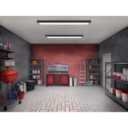 Brilagi - Світлодіодний стельовий світильник для ванної кімнати FRAME LED/50W/230V 120x30 см IP44 чорний